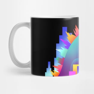 Neon city Godzilla Mug